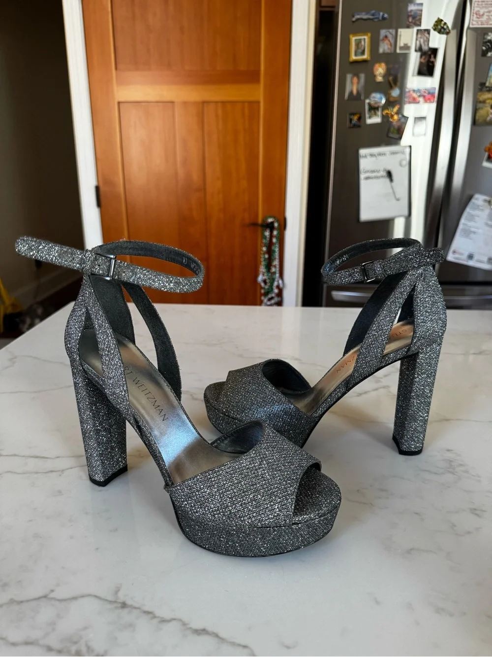 Stuart Weitzman glamorous gunmetal